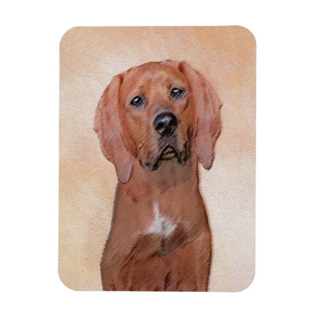 Färgtoning med omben - Cute Original Hund Art Magnet (Vertikal)