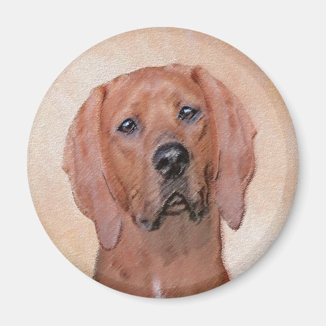 Färgtoning med omben - Cute Original Hund Art Magnet (Framsidan)