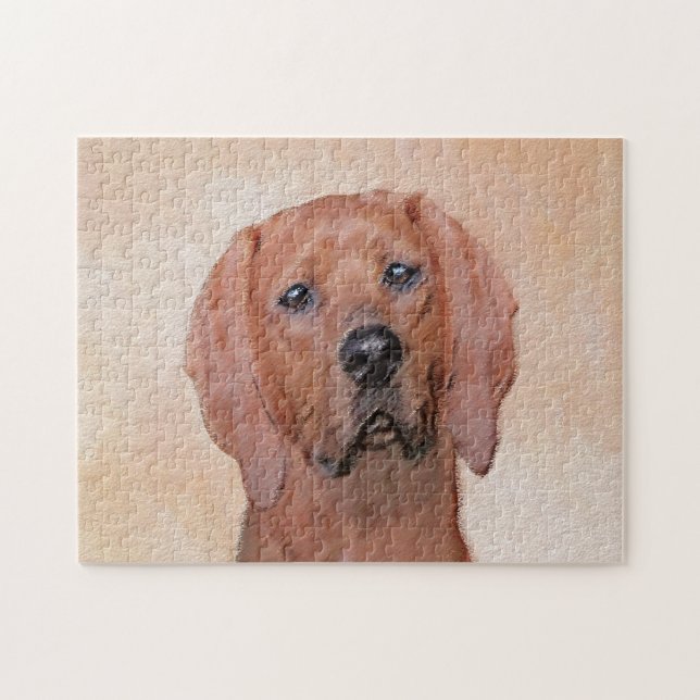 Färgtoning med omben - Cute Original Hund Art Pussel (Horisontell)