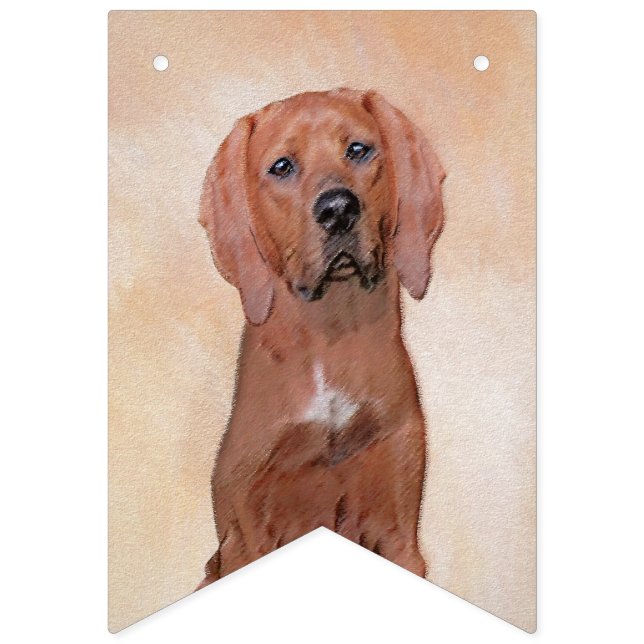 Färgtoning med omben - Cute Original Hund Art Vimplar (Första flaggan)