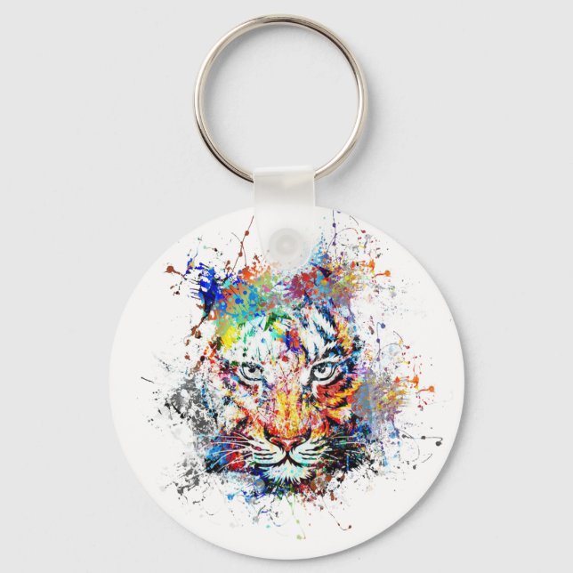 Färgtoning på Abstrakt Nyckelring (Framsida)