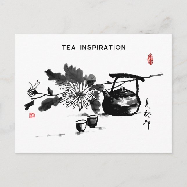 &Färgtoning/Tea-inspiration Helg Vykort (Framsida)