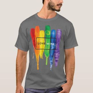 Färgtonypografi för vinterfärg i Kärlek T Shirt