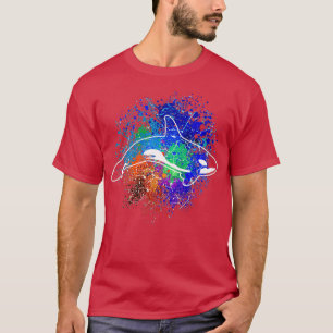 Färgtorkad apelsinval t shirt