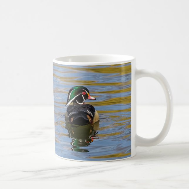 Färgträ Anka Kaffemugg (Höger)