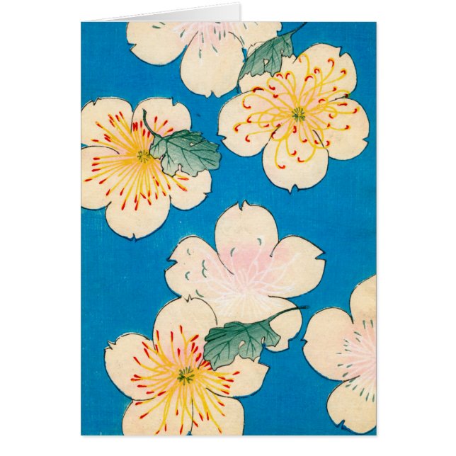 Färgträklosstryck av Dogwoodblommar Hälsningskort (Framsidan)