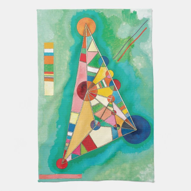 Färgtrianglar av Wassily Kandinsky Kökshandduk (Vertikal)
