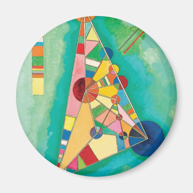 Färgtrianglar av Wassily Kandinsky Magnet (Framsidan)