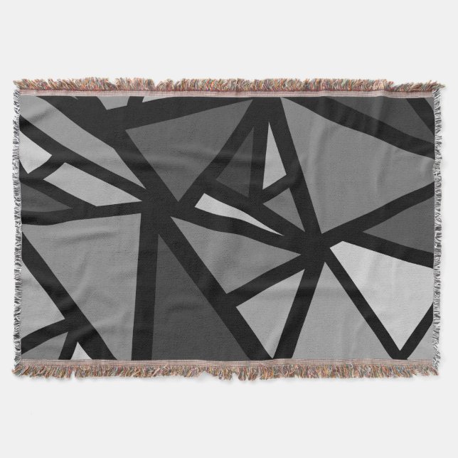 Färgtrianglar mönster 6 filt (Framsidan)