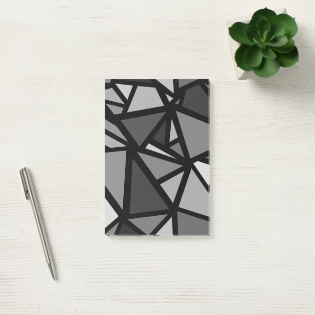 Färgtrianglar mönster 6 post-it block (Kontor)