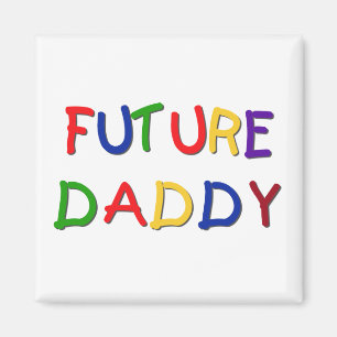 FärgTshirts och gåvor för framtida pappa primä Magnet