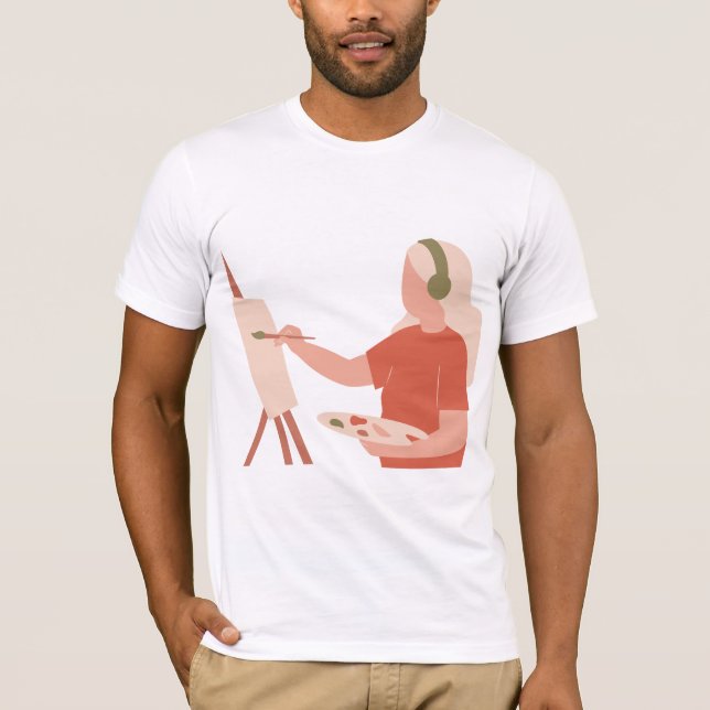 Färgtskjorta T Shirt (Framsida)