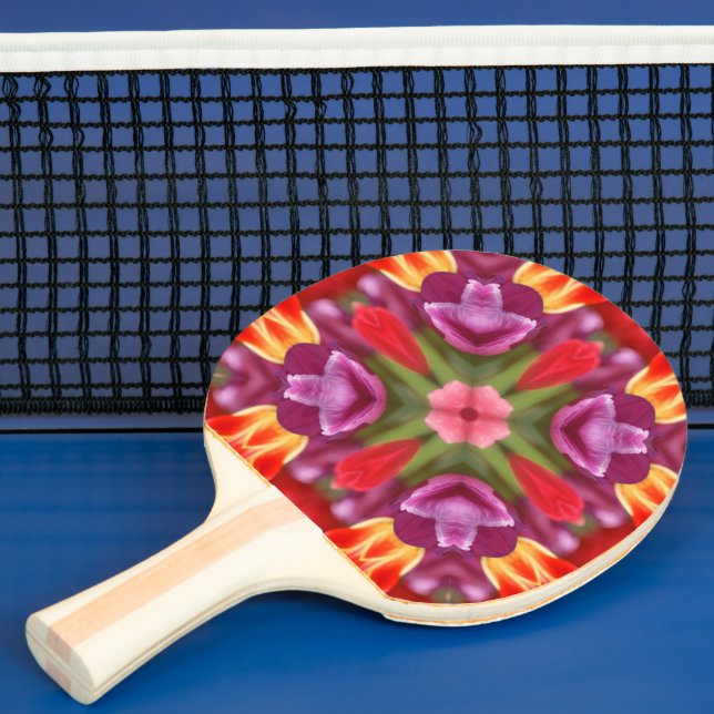 Färgtulpaner Kaleidoskop Pingisracket (Insitu)