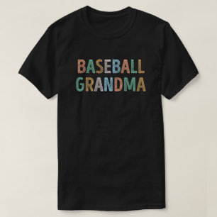 Färgtypografi Baseball Grandma T Shirt