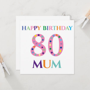 Färgtypografi Grattis på födelsedagen Morsa Kort