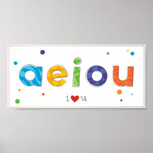 Färgutskrift för baby, småbarn eller barnsovrum poster