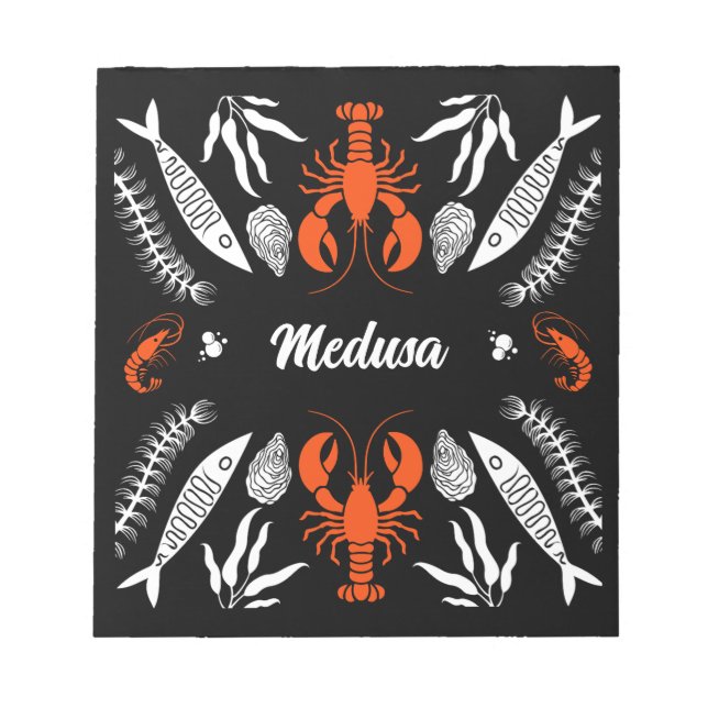 Färgutskrifter för matlagning anteckningsblock (Framsida)