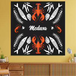 Färgutskrifter för matlagning canvastryck