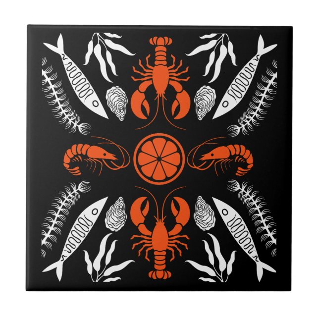 Färgutskrifter för matlagning kakelplatta (Framsidan)