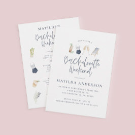 Färgväg för burkblåa drycker (bachelorette helg) meddelande