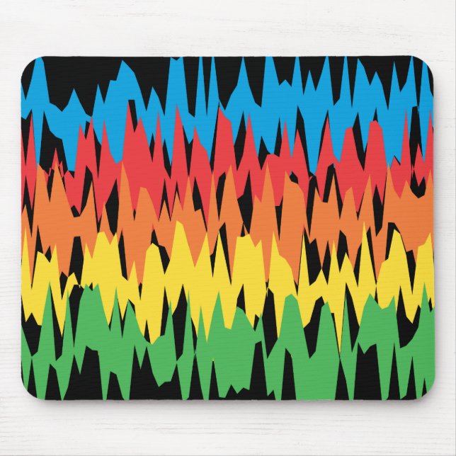 Färgvågar: Vektorillustration: Mousepad Musmatta (Framsidan)