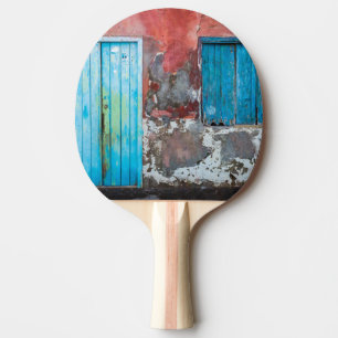 Färgväggar, dörrar och brytare pingisracket
