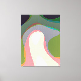 Färgvarningar för Abstrakt 208 Canvastryck