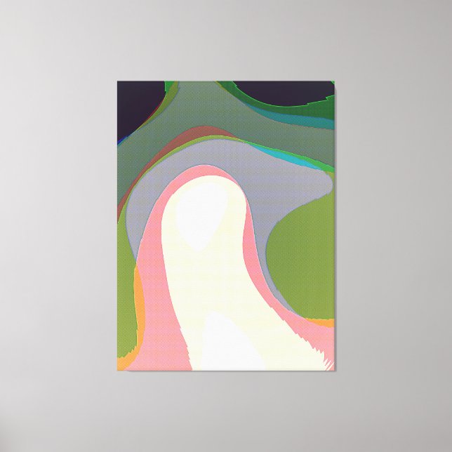 Färgvarningar för Abstrakt 208 Canvastryck (Framsida)