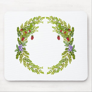 Färgvatten mönster av bär musmatta