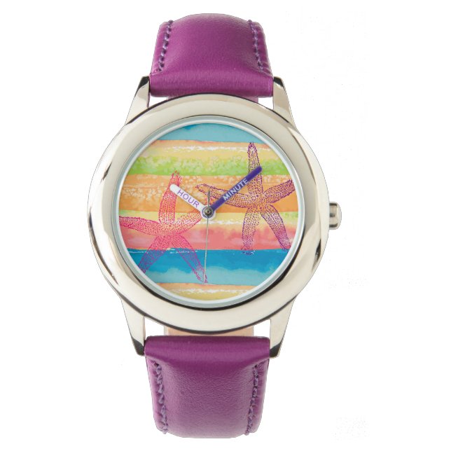 Färgvatten, Rand Starfish Armbandsur (Framsida)