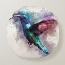 Färgvattenfärg Hummingbird