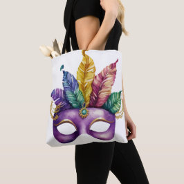FÄRGVATTENFÄRG MARDI GRAS MASK TYGKASSE