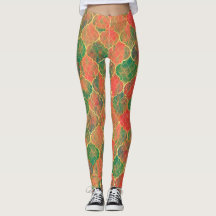 Färgvattenfärg Quatrefoil Mönster