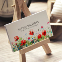 Färgvattenfärger Blommor och Röda poppies
