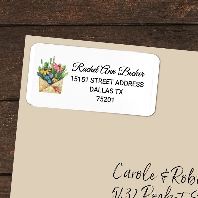 Färgvattenfärgskonfekt och grönt Adress Adressetikett (Skapare uppladdad)