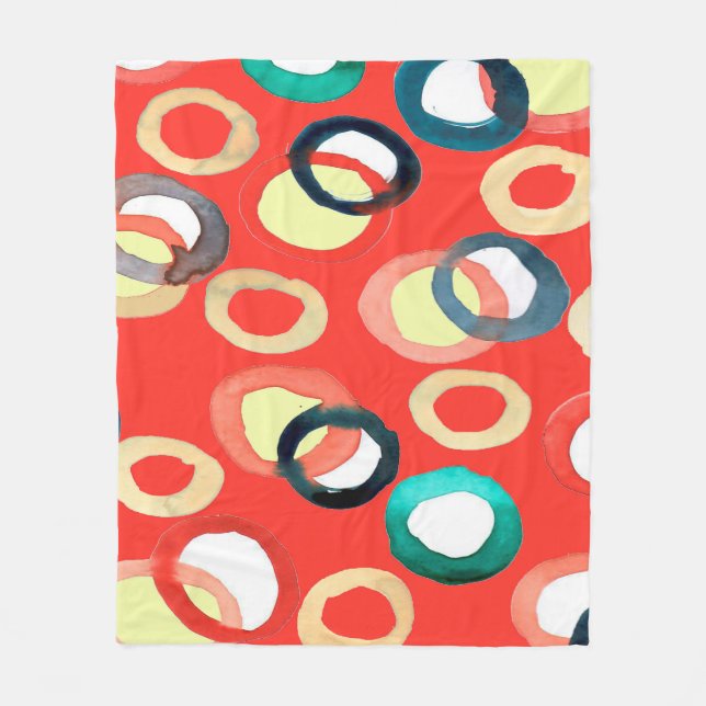 Färgvattensakarll, sömlös mönster fleecefilt (Framsidan)