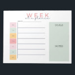 Färgvecka på en snabbtitt anteckningsblock<br><div class="desc">Färgvecka på ett snabbfönster,  Anteckningsblock</div>