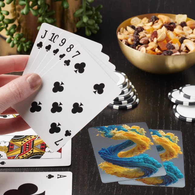 Färgvirvel Poker Kort Casinokort (På plats)