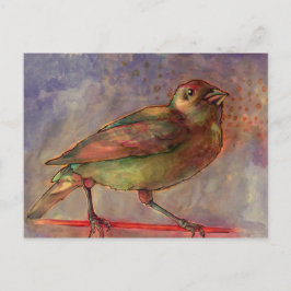 Färgvykort för Lakeside Bird Watercolor Vykort
