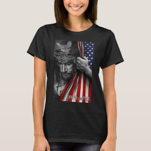 Farhågor om rädsla, Jesus amerikanska Flagga Patri T Shirt