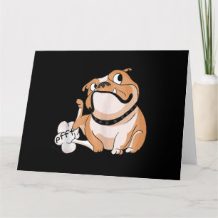 Farhållning Pitbull Älskare Funny Bulldog Hund Mam Kort