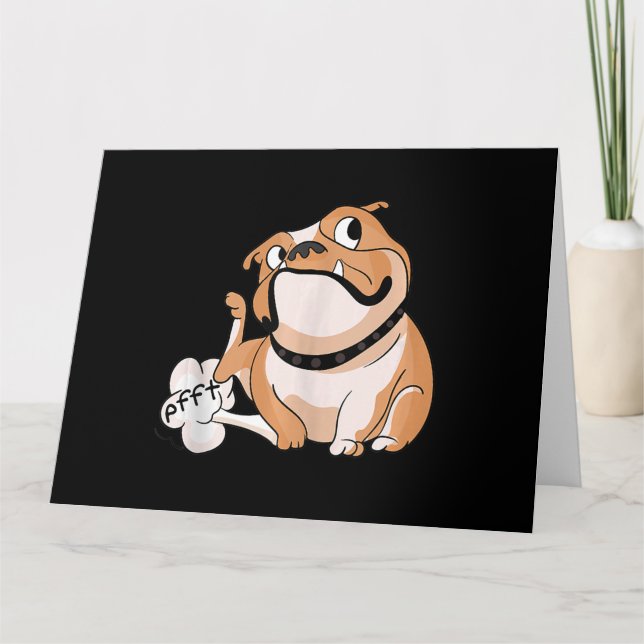 Farhållning Pitbull Älskare Funny Bulldog Hund Mam Kort (Framsida)