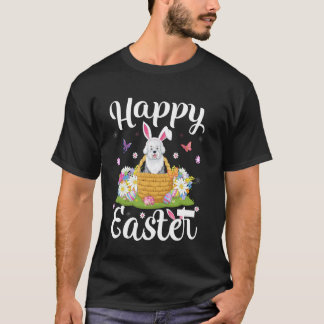 Fårhund Glad Påsk Äggjakt Kanin Öra Påsk T Shirt