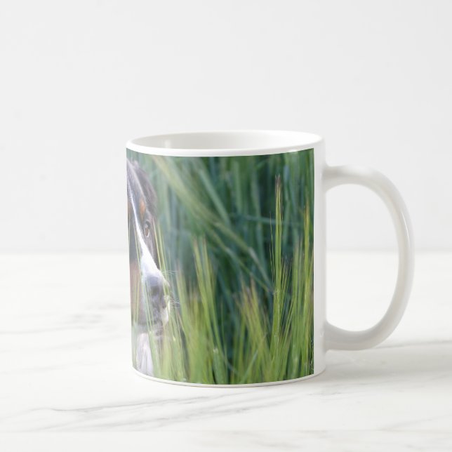 Fårhund i gräs kaffemugg (Höger)