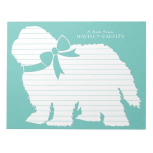 Fårhund Puppy Old English Sheep Hund Anteckningsblock