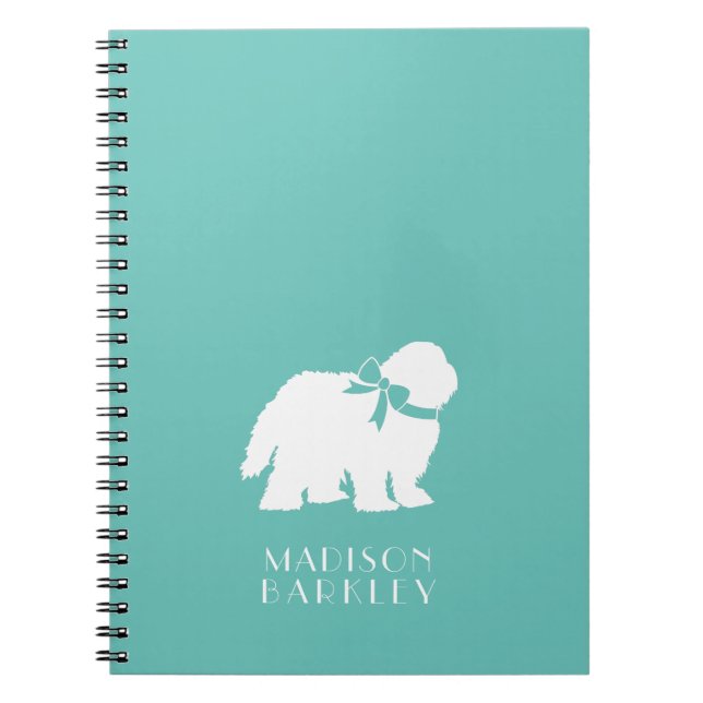 Fårhund Puppy Old English Sheep Hund Anteckningsbok (Framsidan)