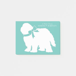 Fårhund Puppy Old English Sheep Hund Post-it Block