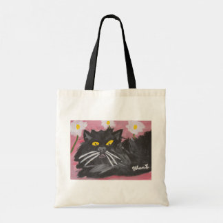 Fårhund/svart katt Tote Bag Tygkasse