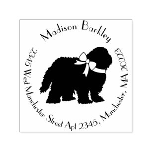 Fårhundvalp Old English Sheep Dog Självfärgande Stämpel