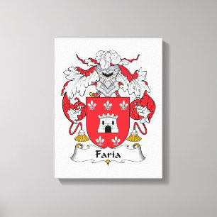 Faria Family Crest Canvastryck
